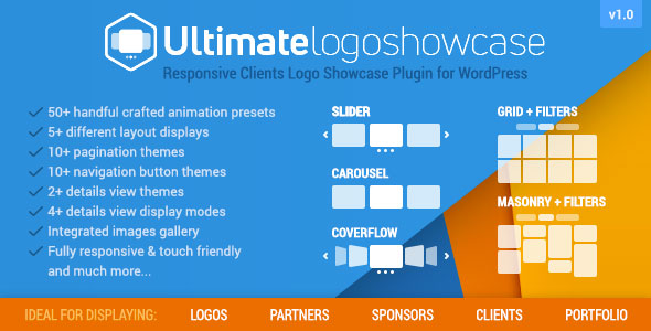 Ultimate Logo Showcase – Full Responsive Clients Logo Gallery Plugin For WordPress Preview - Rating, Reviews, Demo & Download
