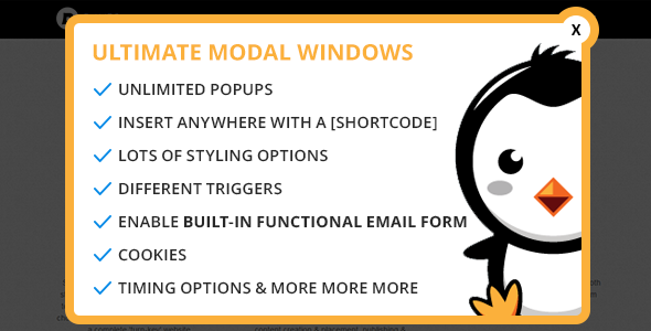 Ultimate Modal Windows Preview Wordpress Plugin - Rating, Reviews, Demo & Download