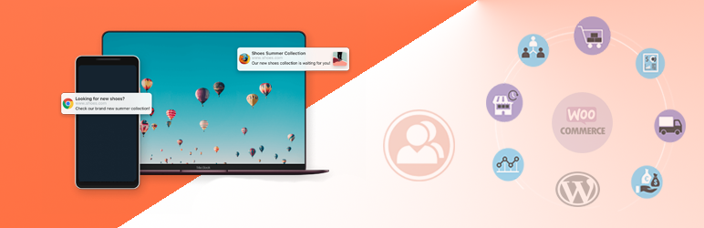 Ultimate Push Notifications ( Mobile / Desktop ), Receive Notification From WooCommerce, BuddyPress, WordPress Default Events & Many More Preview - Rating, Reviews, Demo & Download