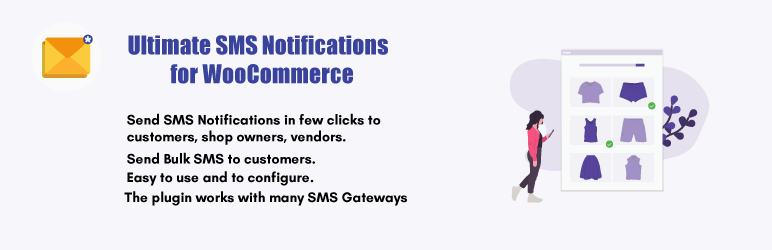 Ultimate SMS Notifications For WooCommerce Preview Wordpress Plugin - Rating, Reviews, Demo & Download