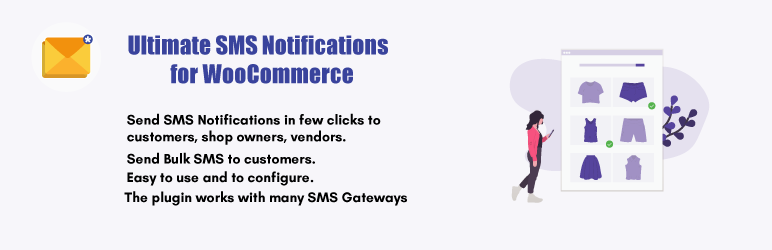 Ultimate SMS Notifications: Quick & Bulk Notifications Plugin for Wordpress, WooCommerce, Contact Form 7 Preview - Rating, Reviews, Demo & Download