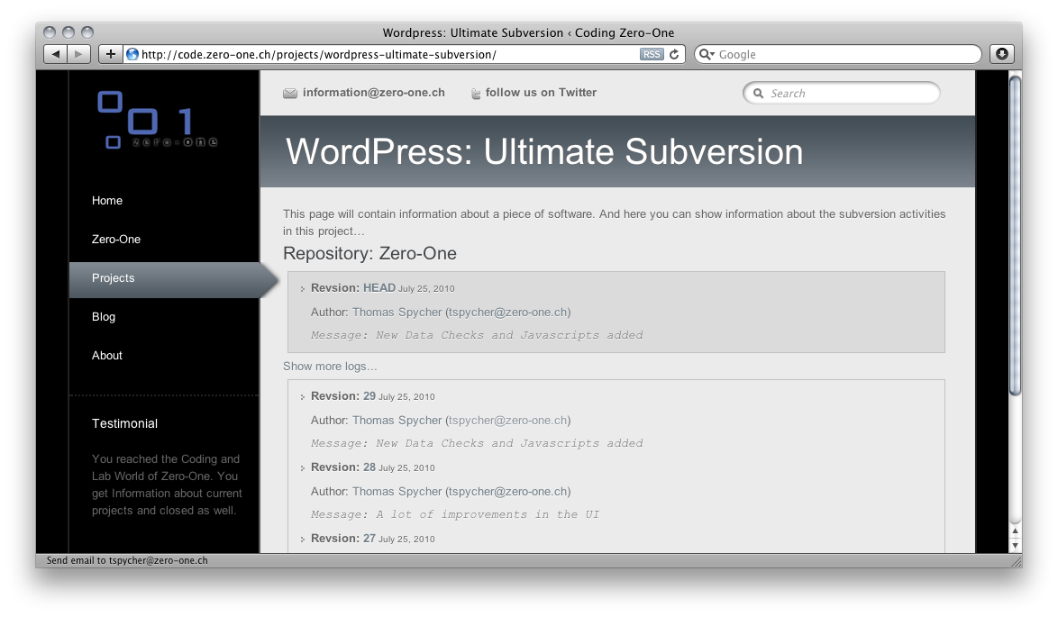 Ultimate-Subversion Preview Wordpress Plugin - Rating, Reviews, Demo & Download