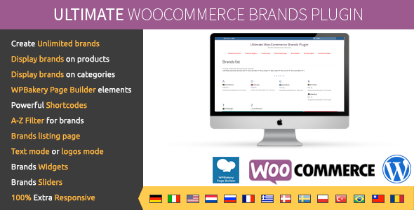 Ultimate WooCommerce Brands Plugin Preview - Rating, Reviews, Demo & Download