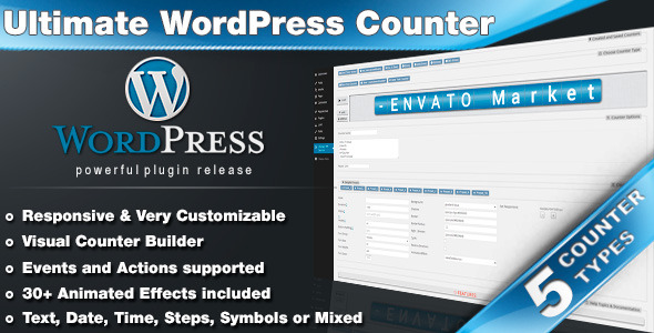 Ultimate WordPress Counter Plugin Preview - Rating, Reviews, Demo & Download