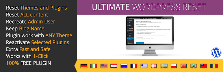 Ultimate WordPress Reset Preview - Rating, Reviews, Demo & Download