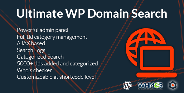 Ultimate WP Domain Search Preview Wordpress Plugin - Rating, Reviews, Demo & Download