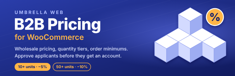 Umbrella Web B2B Pricing For WooCommerce Preview Wordpress Plugin - Rating, Reviews, Demo & Download