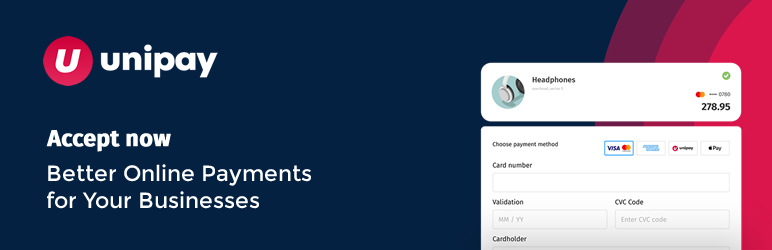 UniPAY Payment Gateway For WooCommerce Preview Wordpress Plugin - Rating, Reviews, Demo & Download