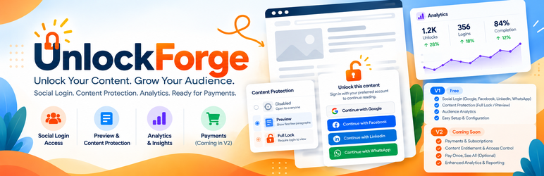 UnlockForge Preview Wordpress Plugin - Rating, Reviews, Demo & Download
