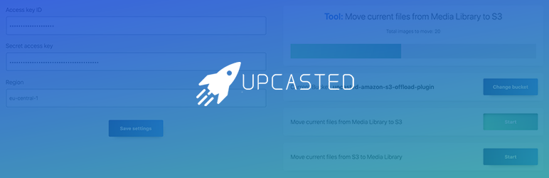 Upcasted S3 Offload – AWS S3, Digital Ocean Spaces, Backblaze, Minio And More Preview Wordpress Plugin - Rating, Reviews, Demo & Download