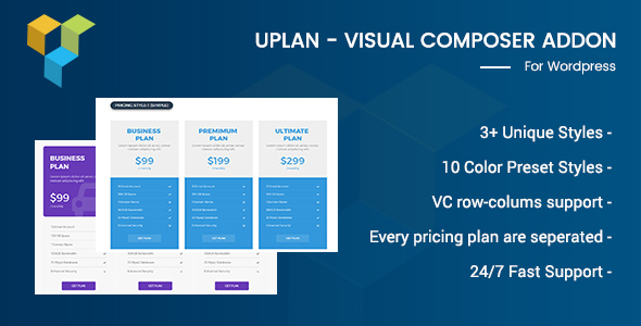 Uplan – Visual Composer Addon Preview Wordpress Plugin - Rating, Reviews, Demo & Download