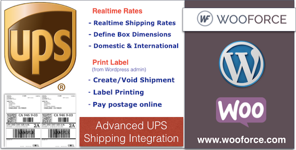 UPS WooCommerce Shipping With Print Label Preview Wordpress Plugin - Rating, Reviews, Demo & Download