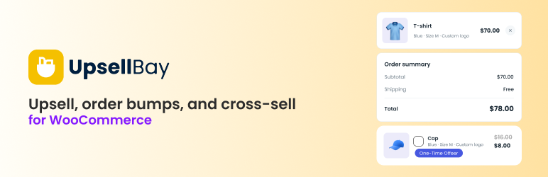 UpsellBay – Order Bump For WooCommerce Preview Wordpress Plugin - Rating, Reviews, Demo & Download