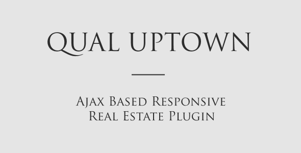 UPTOWN – Real Estate Plugin With Advanced AJAX Filter Preview - Rating, Reviews, Demo & Download