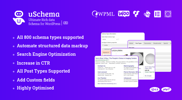 USchema – Ultimate Rich Data Schema Plugin for Wordpress Preview - Rating, Reviews, Demo & Download