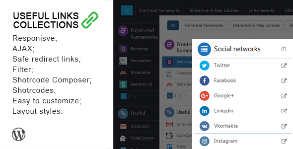 Useful Links Collections Preview Wordpress Plugin - Rating, Reviews, Demo & Download