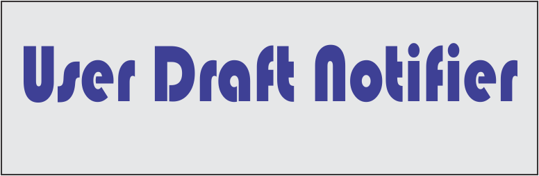 User Draft Notifier Preview Wordpress Plugin - Rating, Reviews, Demo & Download