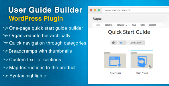 User Guide Builder WordPress Plugin Preview - Rating, Reviews, Demo & Download
