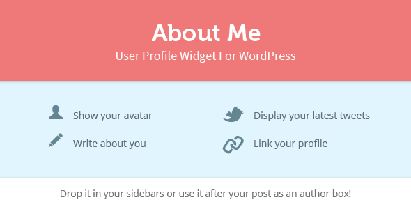 User Profile Widget Plugin for Wordpress – About Me Preview - Rating, Reviews, Demo & Download