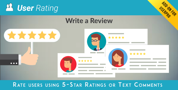 User Rating / Review Add On For UserPro Preview Wordpress Plugin - Rating, Reviews, Demo & Download