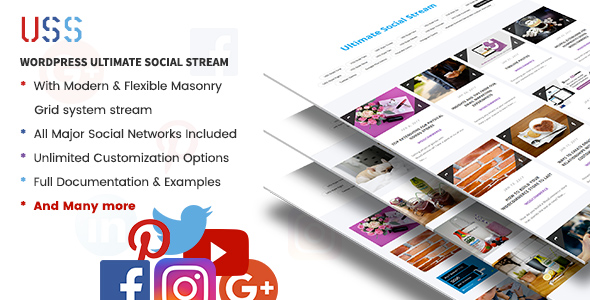 USS – WordPress Ultimate Social Stream Preview - Rating, Reviews, Demo & Download