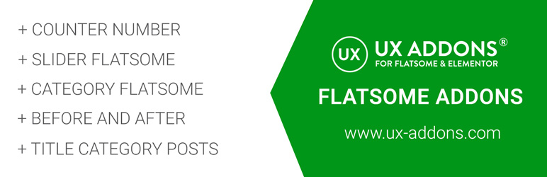 UX Flatsome Addons Preview Wordpress Plugin - Rating, Reviews, Demo & Download