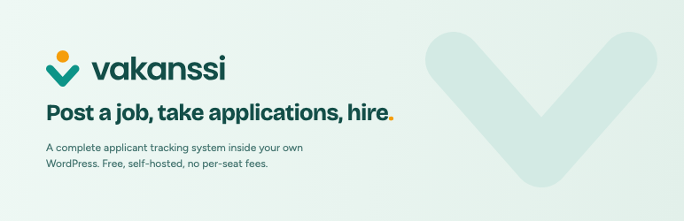 Vakanssi: Hiring & Applicant Tracking Preview Wordpress Plugin - Rating, Reviews, Demo & Download