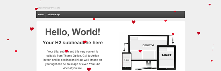 Valentine’s Day Hearts Preview Wordpress Plugin - Rating, Reviews, Demo & Download