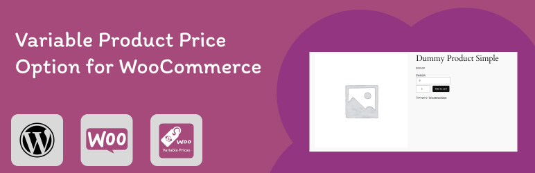 Variable Product Price Option For WooCommerce Preview Wordpress Plugin - Rating, Reviews, Demo & Download