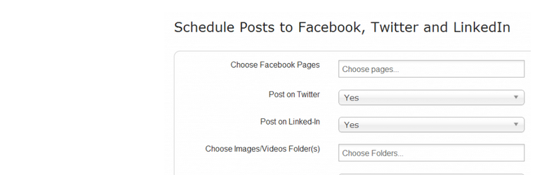 VBSocial Photo Scheduler To Facebook, Twitter, And Linked-In Preview Wordpress Plugin - Rating, Reviews, Demo & Download