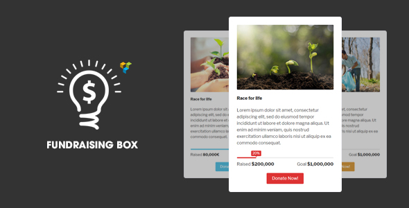 VC Fundraising Box – Show Your Fundraising Progress With Visual Composer Preview Wordpress Plugin - Rating, Reviews, Demo & Download