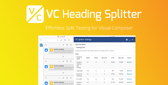 VC Heading Splitter Preview Wordpress Plugin - Rating, Reviews, Demo & Download