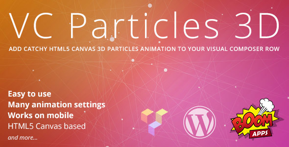 VC Particles 3D Background Preview Wordpress Plugin - Rating, Reviews, Demo & Download