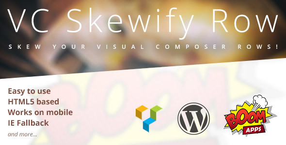 VC Skewify Row Preview Wordpress Plugin - Rating, Reviews, Demo & Download