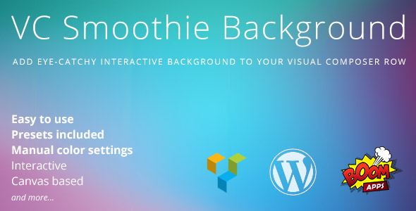 VC Smoothie Background Preview Wordpress Plugin - Rating, Reviews, Demo & Download