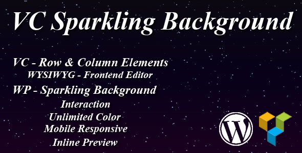 VC Sparkling Background Preview Wordpress Plugin - Rating, Reviews, Demo & Download
