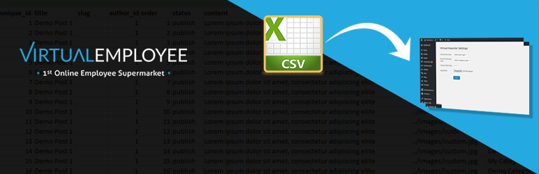 VE CSV Importer Preview Wordpress Plugin - Rating, Reviews, Demo & Download
