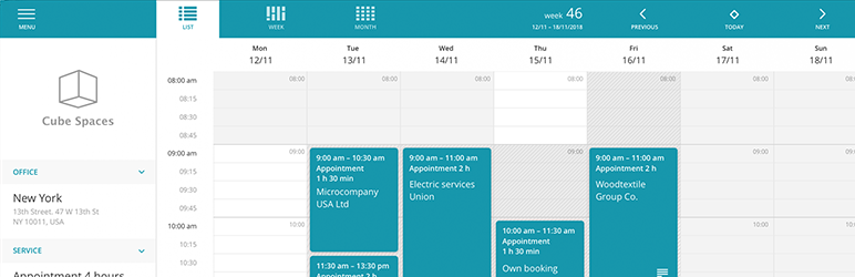 Vello Booking Calendar Preview Wordpress Plugin - Rating, Reviews, Demo & Download