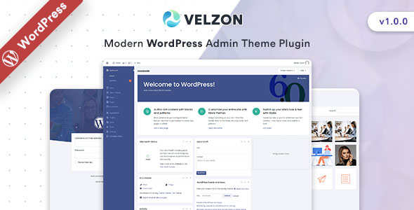 Velzon – Modern WordPress Admin Theme Plugin Preview - Rating, Reviews, Demo & Download