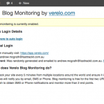 Verelo Blog Monitoring Plugin