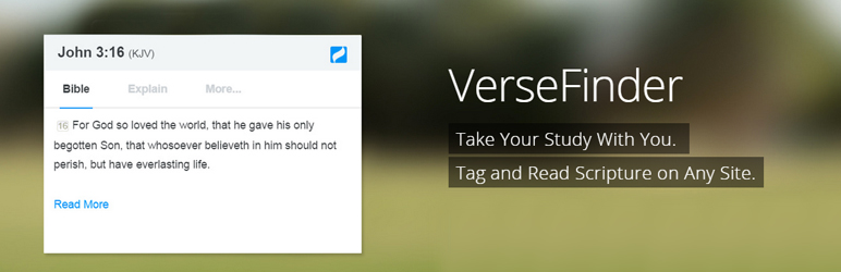 Verse Finder By Biblesoft Wordpress Plugin - Rating, Reviews, Demo & Download