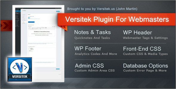 Versitek Plugin For Webmasters Preview - Rating, Reviews, Demo & Download