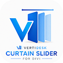 VertiDesk Curtain Slider For Divi