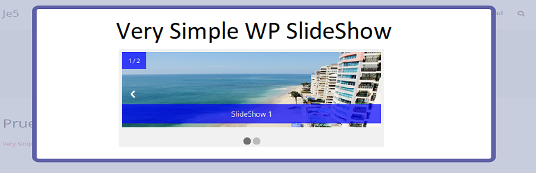 Very Simple WP SlideShow Preview Wordpress Plugin - Rating, Reviews, Demo & Download