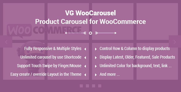 VG WooCarousel – Product Carousel For WooCommerce Preview Wordpress Plugin - Rating, Reviews, Demo & Download