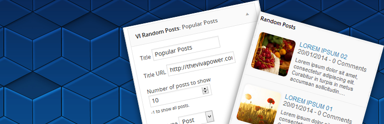 Vi Random Post Widget Preview Wordpress Plugin - Rating, Reviews, Demo & Download