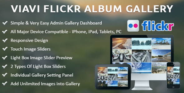 Viavi Flickr Album Gallery Preview Wordpress Plugin - Rating, Reviews, Demo & Download
