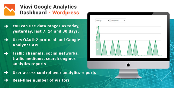 Viavi Google Analytics Dashboard Preview Wordpress Plugin - Rating, Reviews, Demo & Download