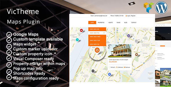 VicTheme Maps Plugin  Preview - Rating, Reviews, Demo & Download