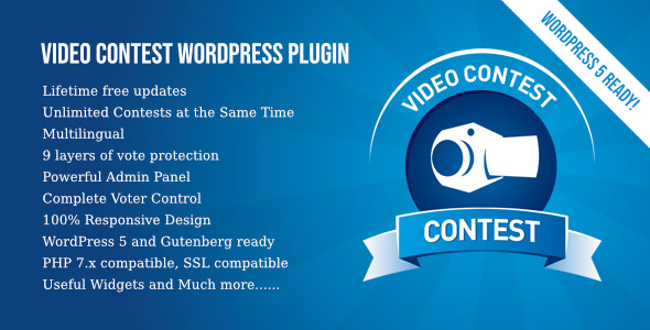 Video Contest WordPress Plugin Preview - Rating, Reviews, Demo & Download